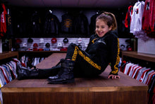 Load image into Gallery viewer, Youth Black and Cheetah Print Tracksuit
