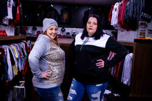 Load image into Gallery viewer, Women's Black and White Signature Hoodie
