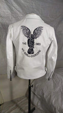 Load image into Gallery viewer, Women’s white leather jacket
